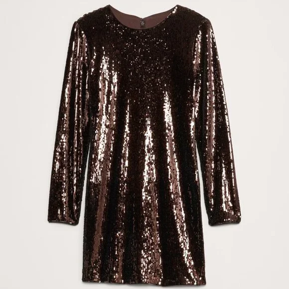 Banana Republic Stretch-Sequin Mini Dress - Picture 4 of 4